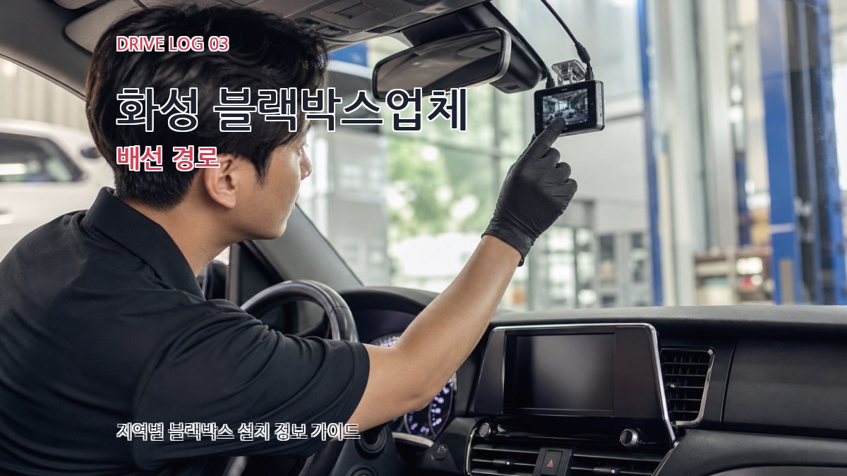 화성 블랙박스업체 배선 경로