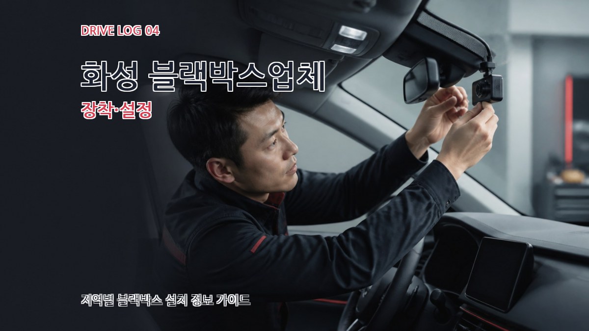 화성 블랙박스업체 장착·설정
