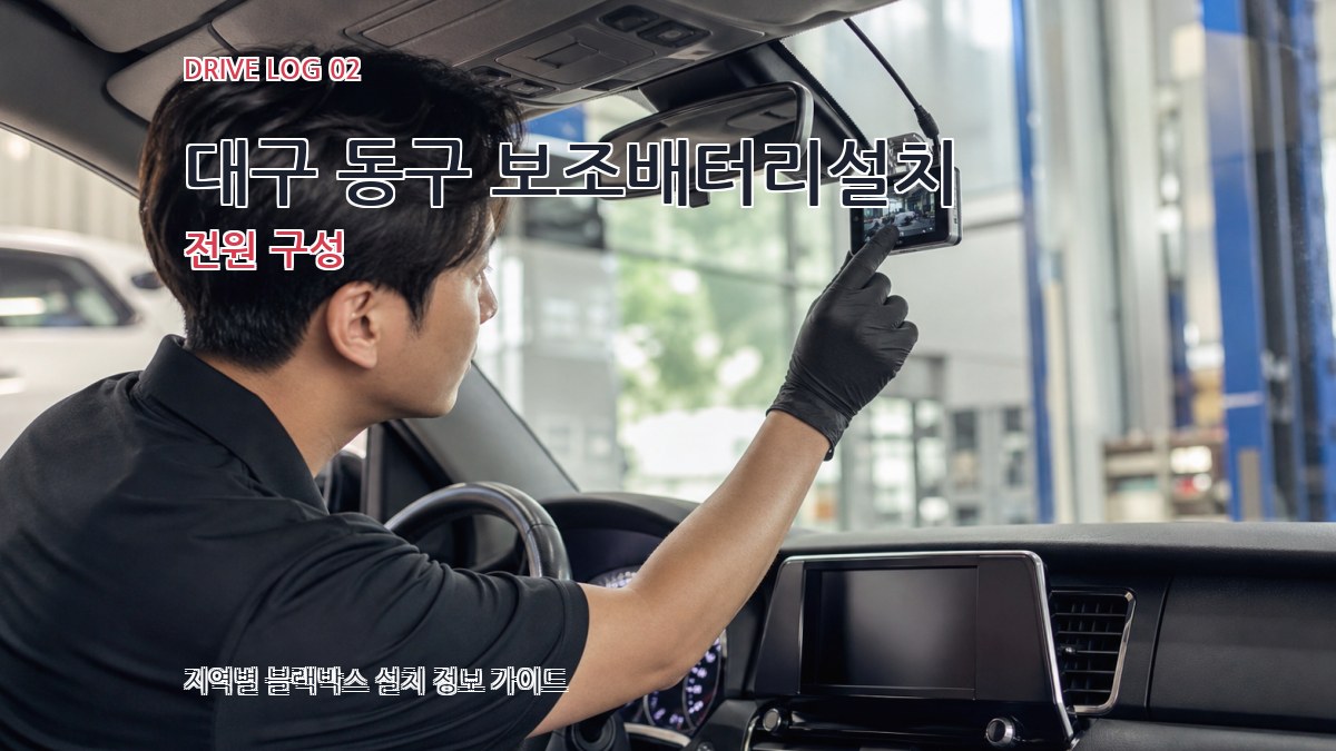 대구 동구 보조배터리설치 전원 구성