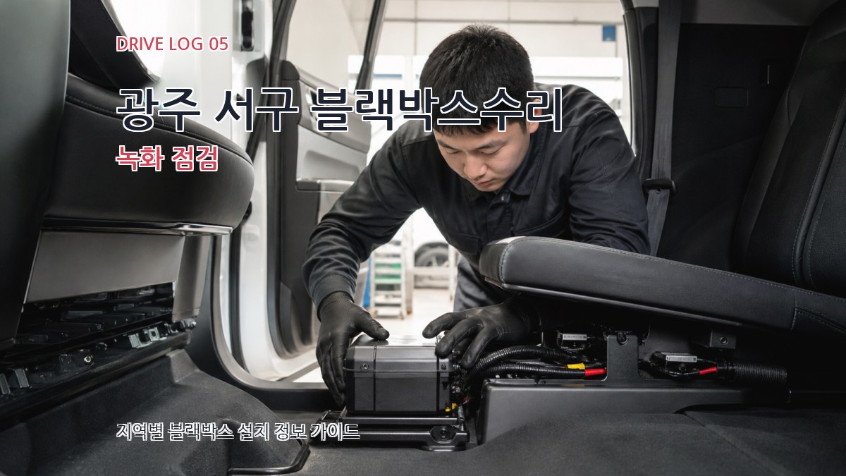 광주 서구 블랙박스수리 녹화 점검