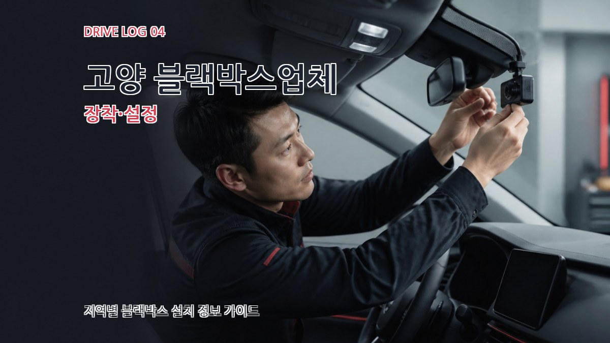 고양 블랙박스업체 장착·설정