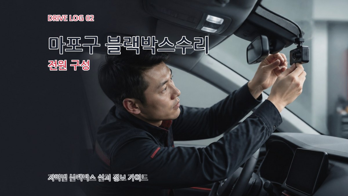 마포구 블랙박스수리 전원 구성