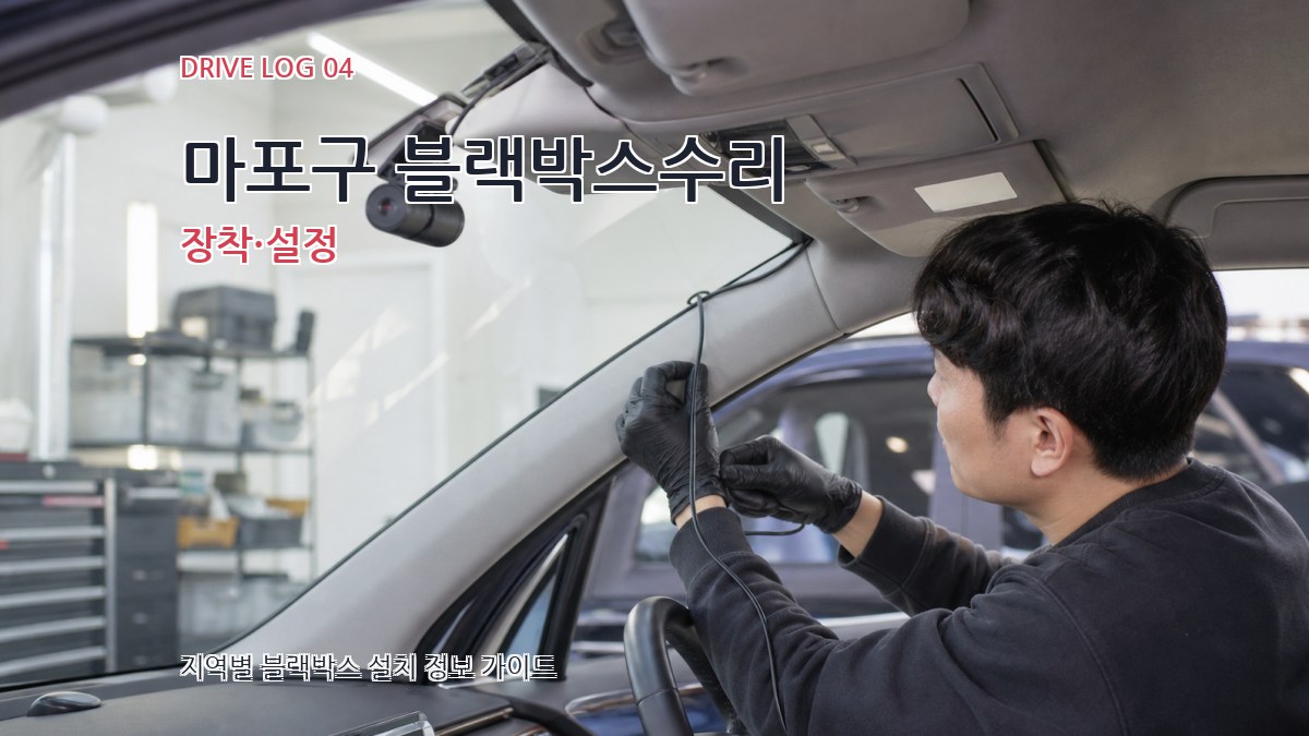 마포구 블랙박스수리 장착·설정