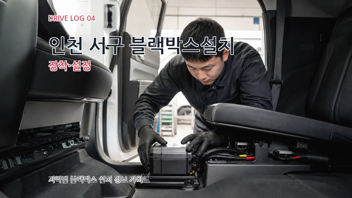 인천 서구 블랙박스설치 장착·설정
