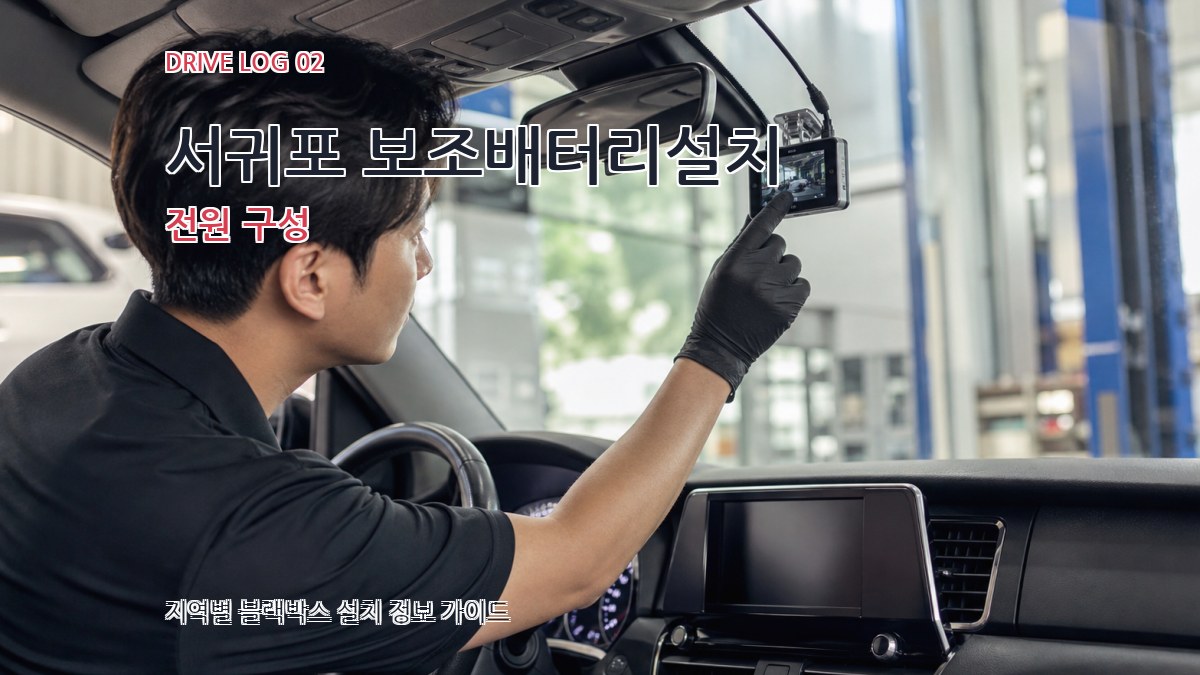 서귀포 보조배터리설치 전원 구성