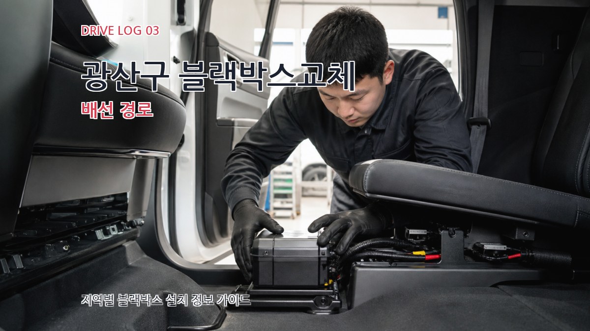 광산구 블랙박스교체 배선 경로