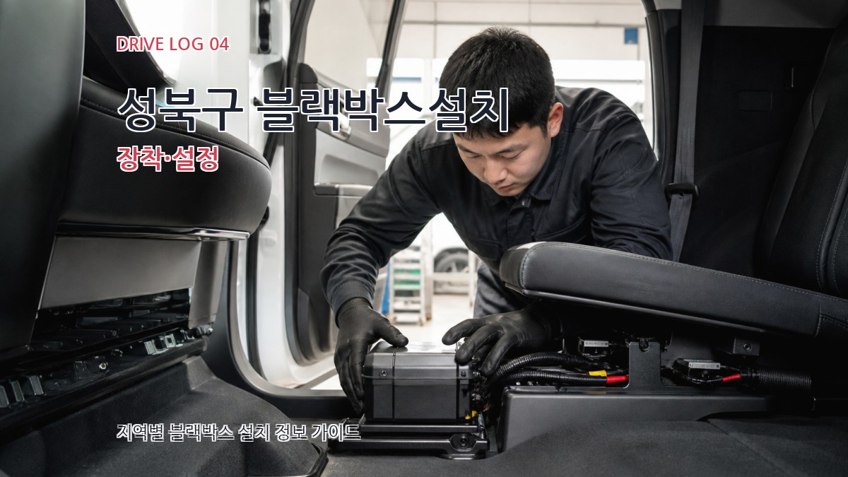 성북구 블랙박스설치 장착·설정