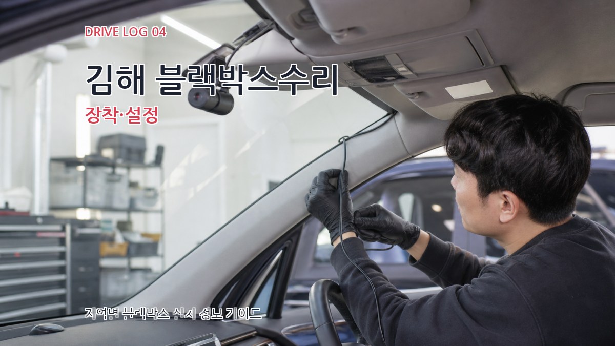 김해 블랙박스수리 장착·설정