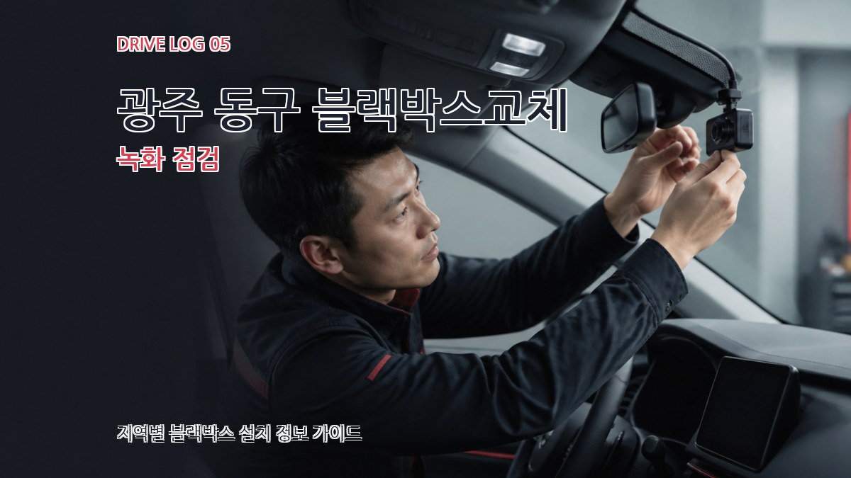 광주 동구 블랙박스교체 녹화 점검
