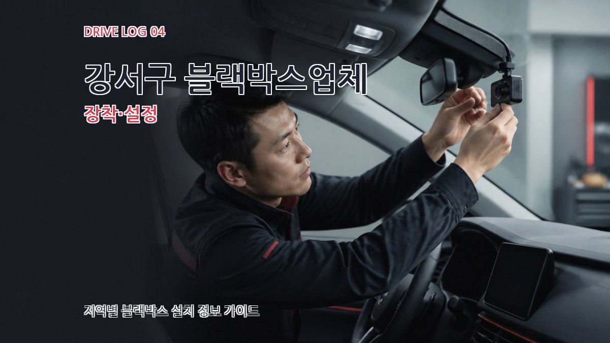 강서구 블랙박스업체 장착·설정