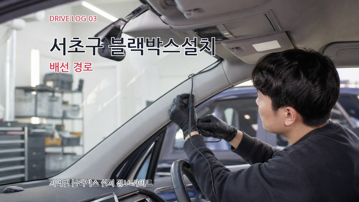 서초구 블랙박스설치 배선 경로