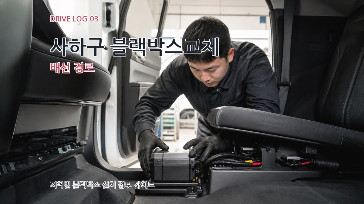 사하구 블랙박스교체 배선 경로