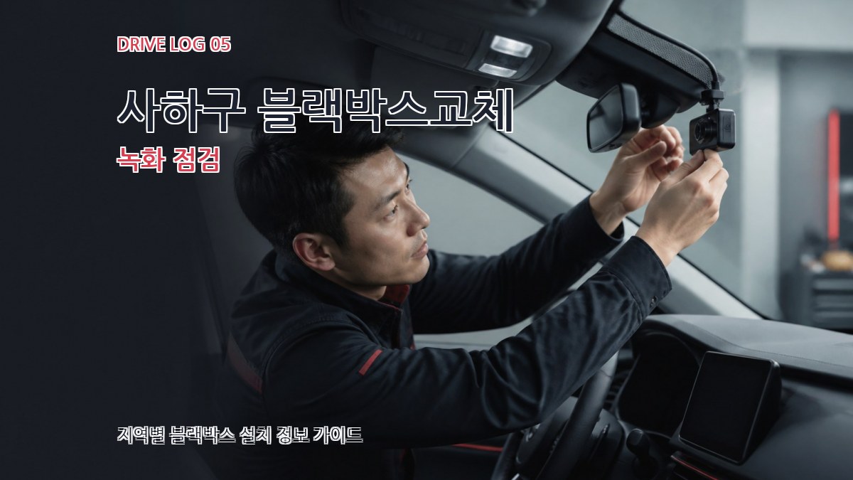 사하구 블랙박스교체 녹화 점검