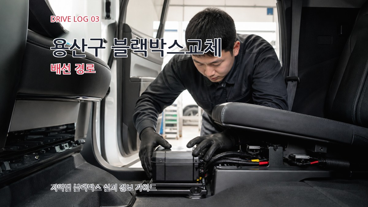 용산구 블랙박스교체 배선 경로