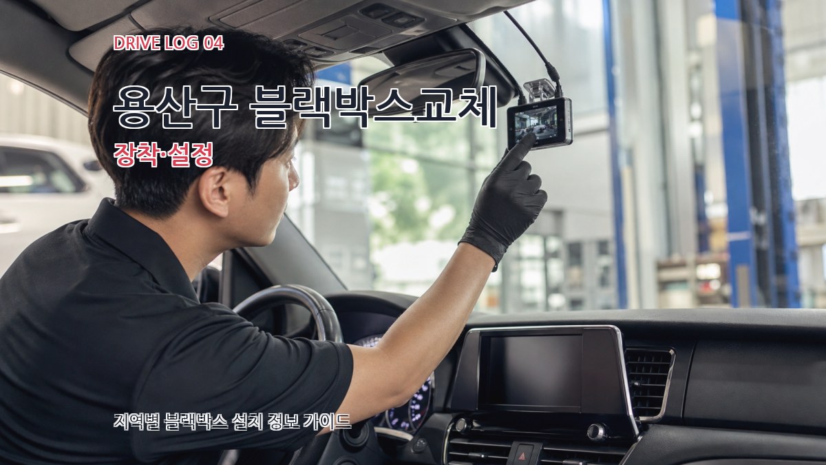 용산구 블랙박스교체 장착·설정