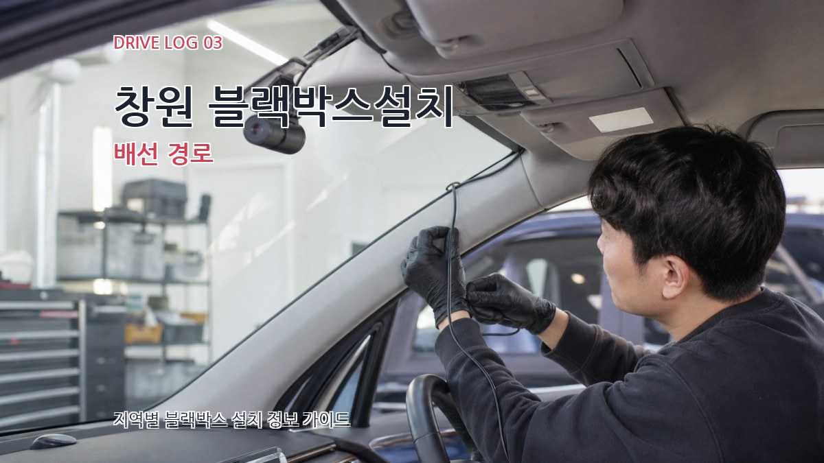 창원 블랙박스설치 배선 경로