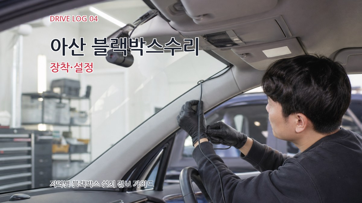 아산 블랙박스수리 장착·설정