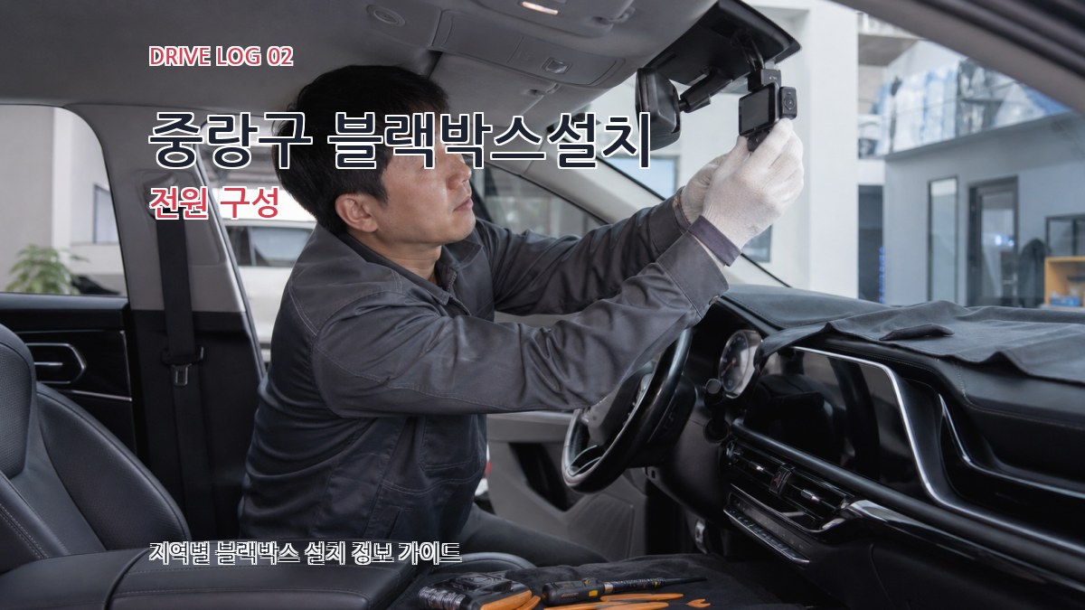 중랑구 블랙박스설치 전원 구성