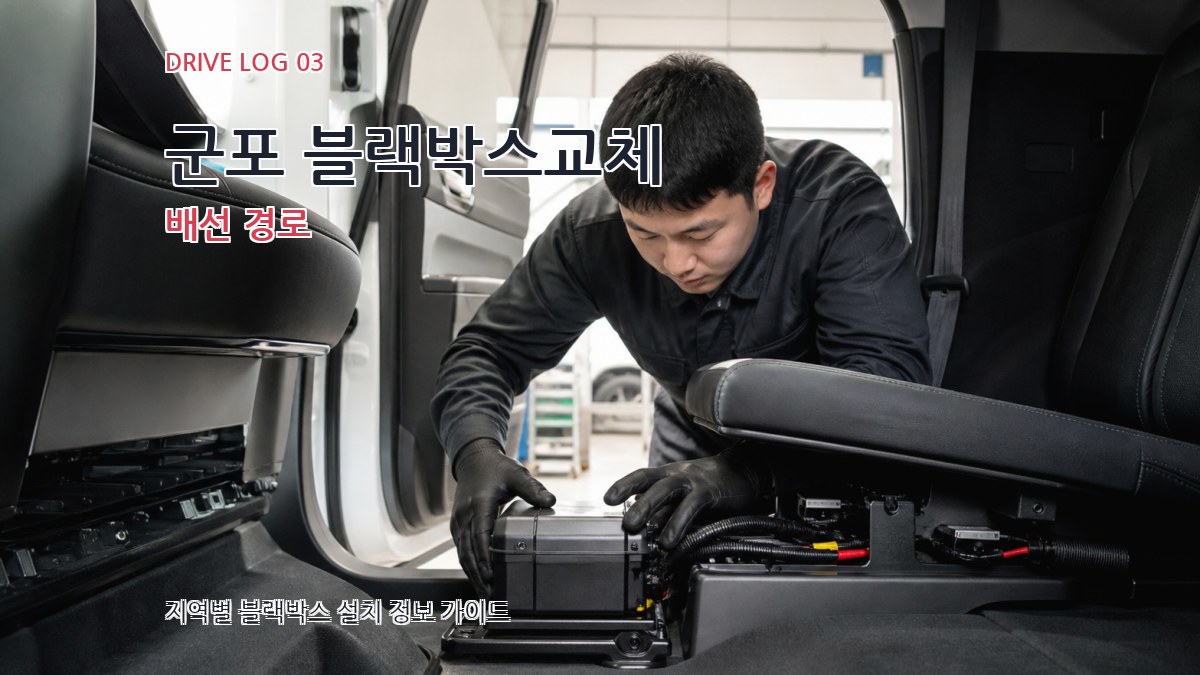 군포 블랙박스교체 배선 경로