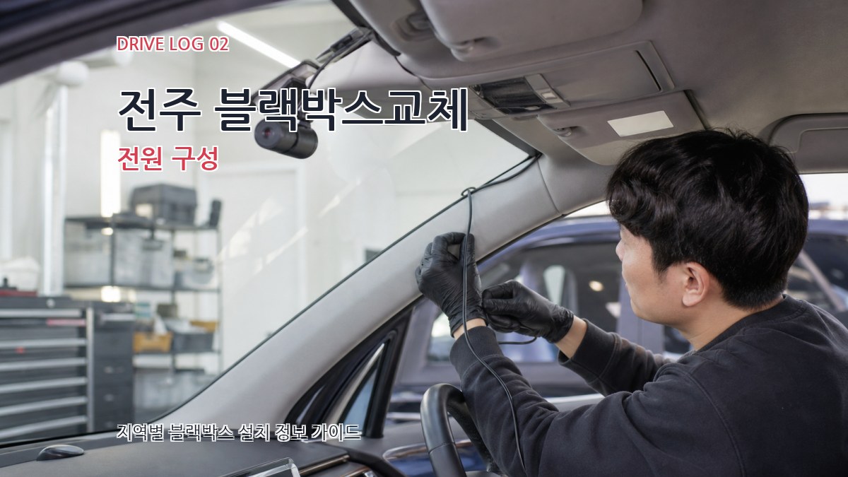 전주 블랙박스교체 전원 구성