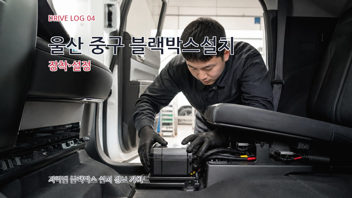 울산 중구 블랙박스설치 장착·설정
