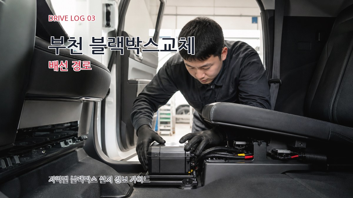 부천 블랙박스교체 배선 경로