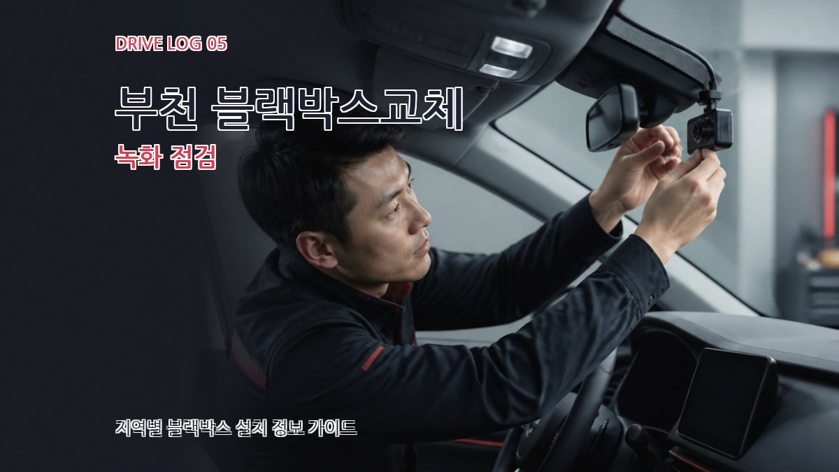 부천 블랙박스교체 녹화 점검