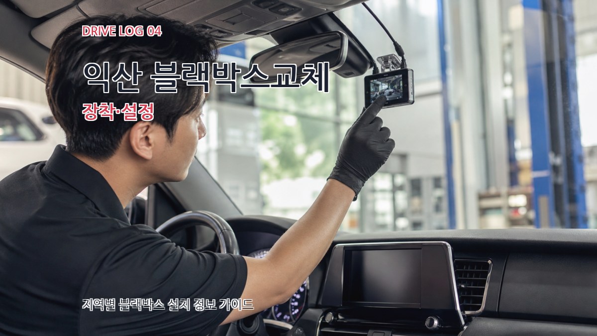 익산 블랙박스교체 장착·설정