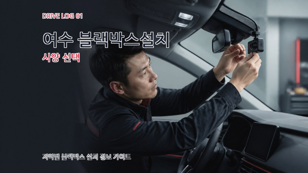 여수 블랙박스설치 사양 선택