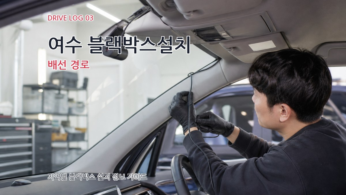 여수 블랙박스설치 배선 경로