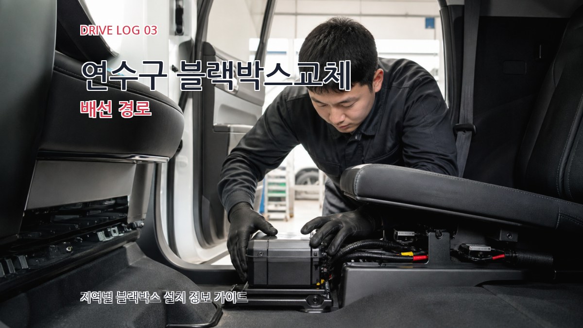 연수구 블랙박스교체 배선 경로