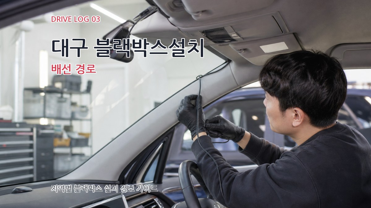 대구 블랙박스설치 배선 경로