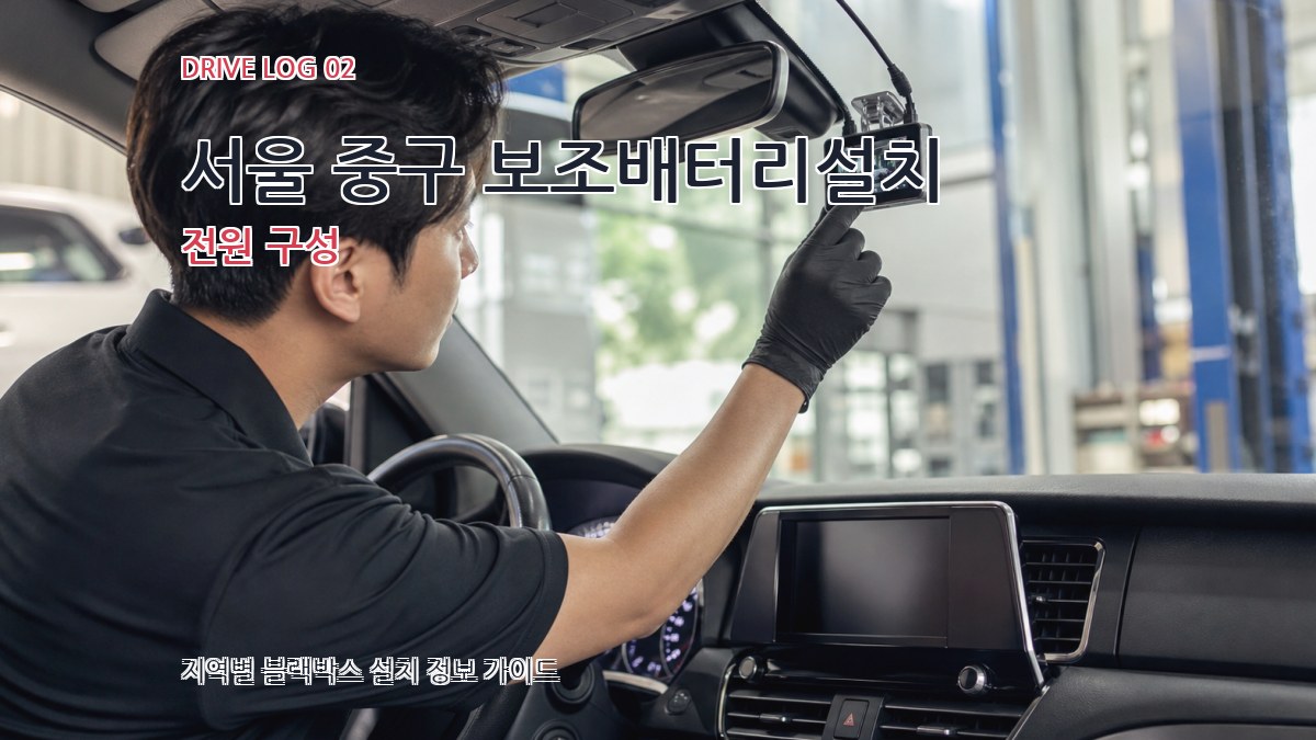 서울 중구 보조배터리설치 전원 구성