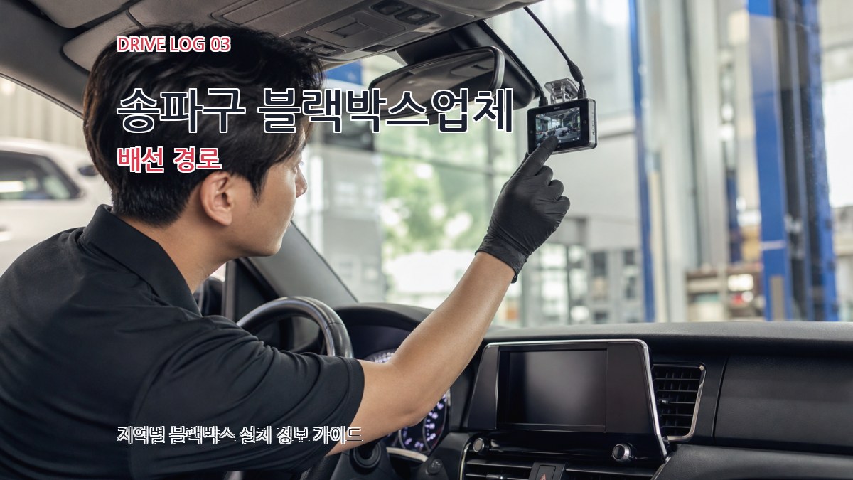 송파구 블랙박스업체 배선 경로
