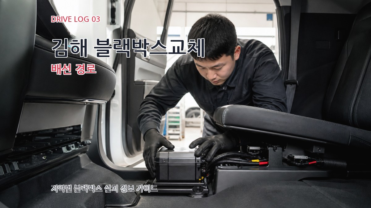 김해 블랙박스교체 배선 경로