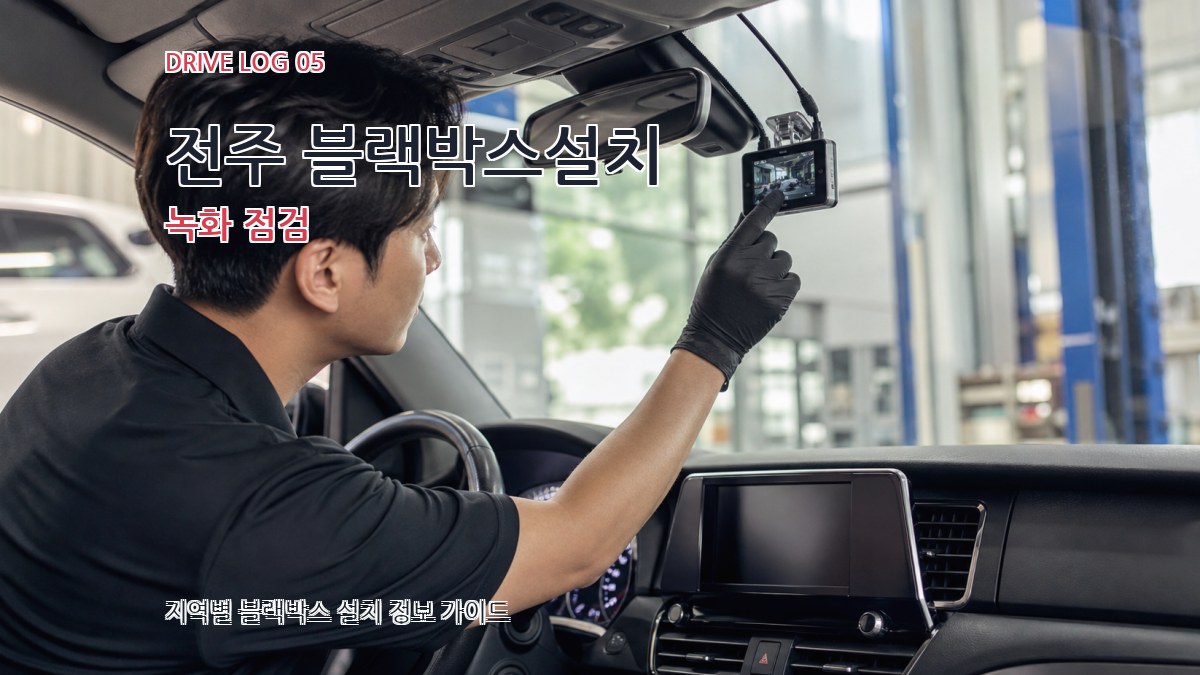 전주 블랙박스설치 녹화 점검