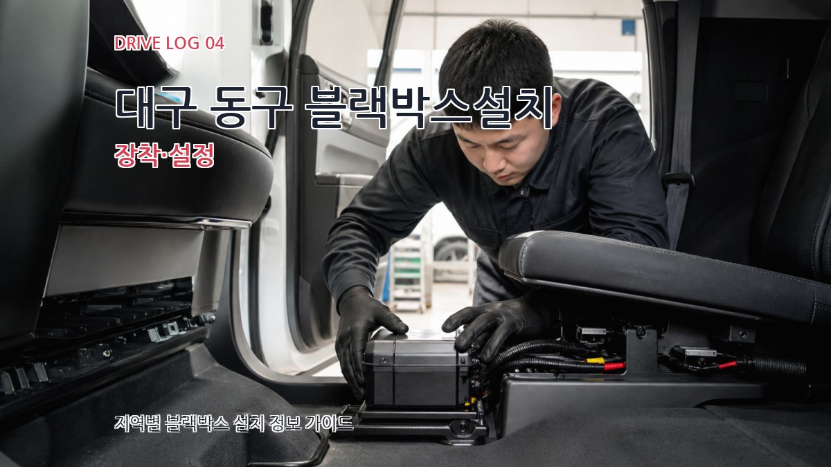 대구 동구 블랙박스설치 장착·설정