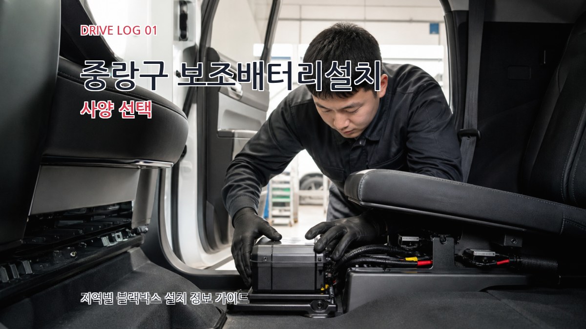 중랑구 보조배터리설치