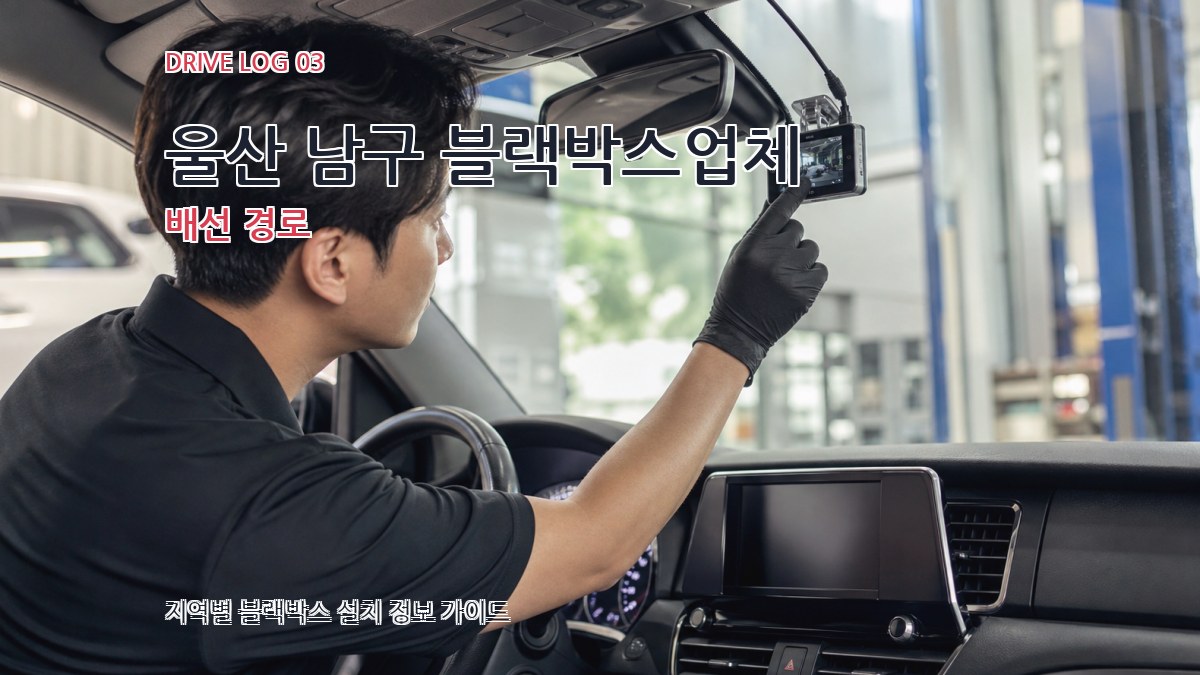 울산 남구 블랙박스업체 배선 경로