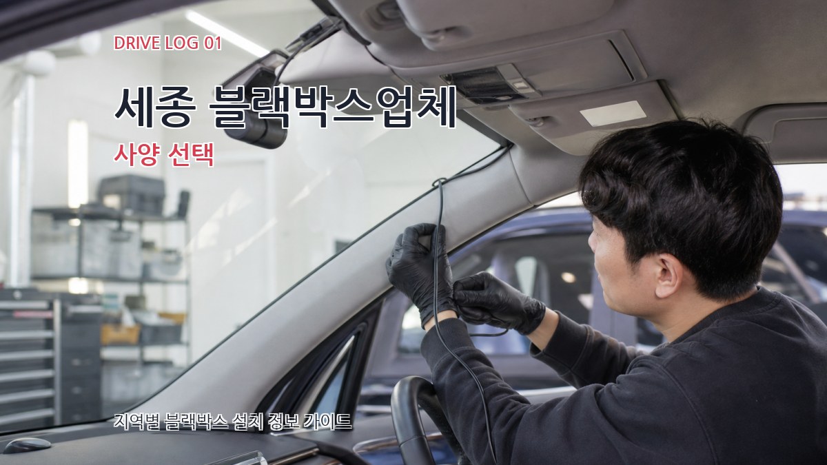 세종 블랙박스업체