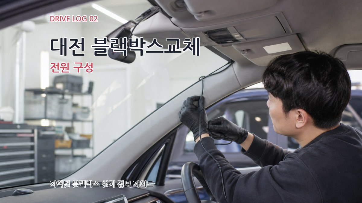 대전 블랙박스교체 전원 구성
