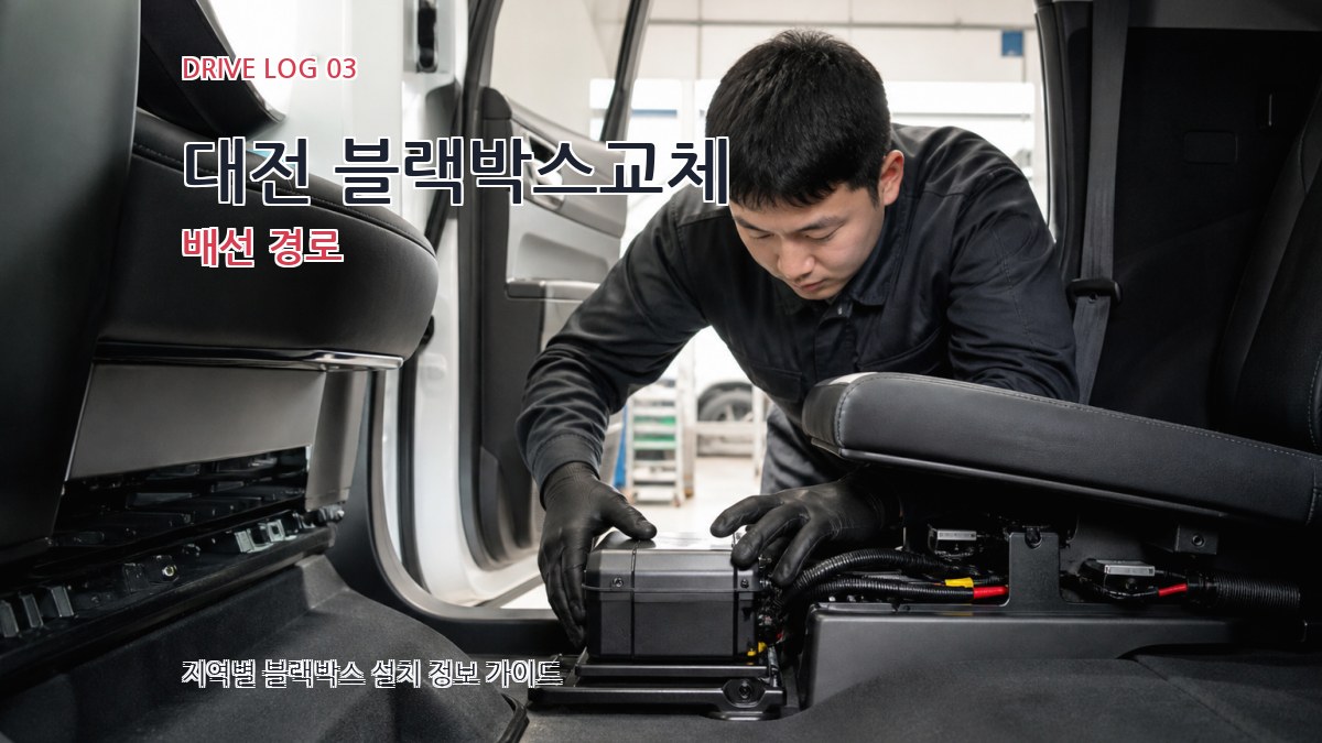 대전 블랙박스교체 배선 경로
