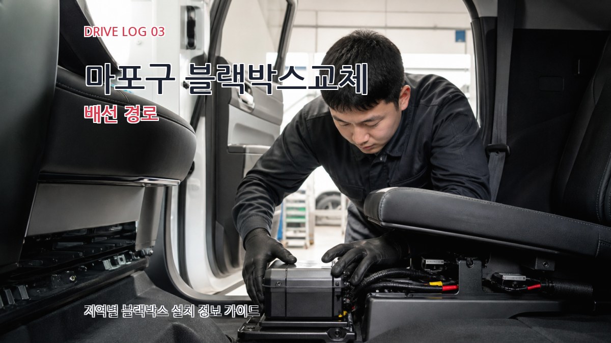 마포구 블랙박스교체 배선 경로