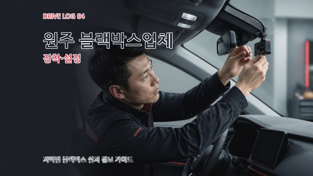 원주 블랙박스업체 장착·설정