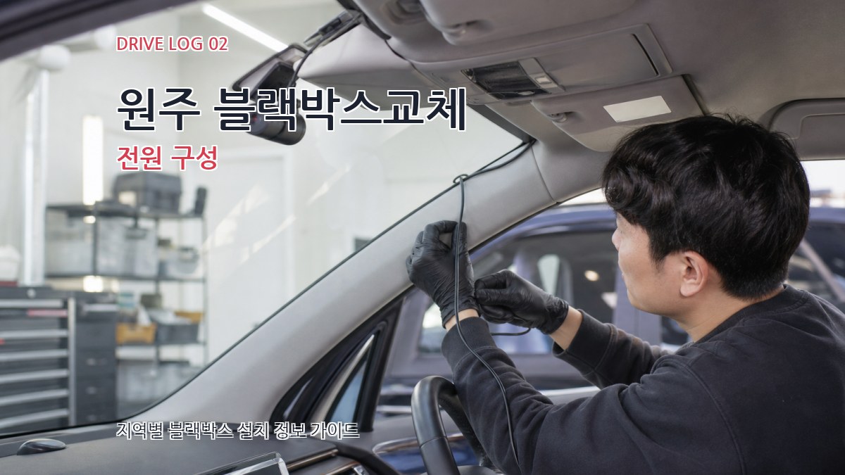 원주 블랙박스교체 전원 구성