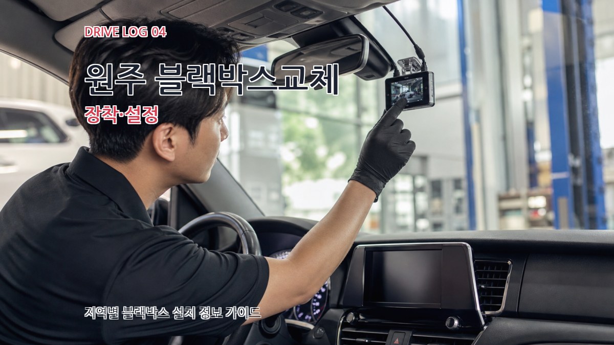 원주 블랙박스교체 장착·설정