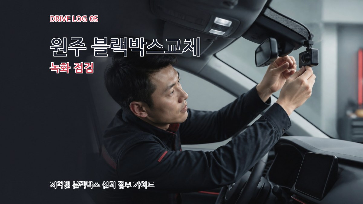 원주 블랙박스교체 녹화 점검