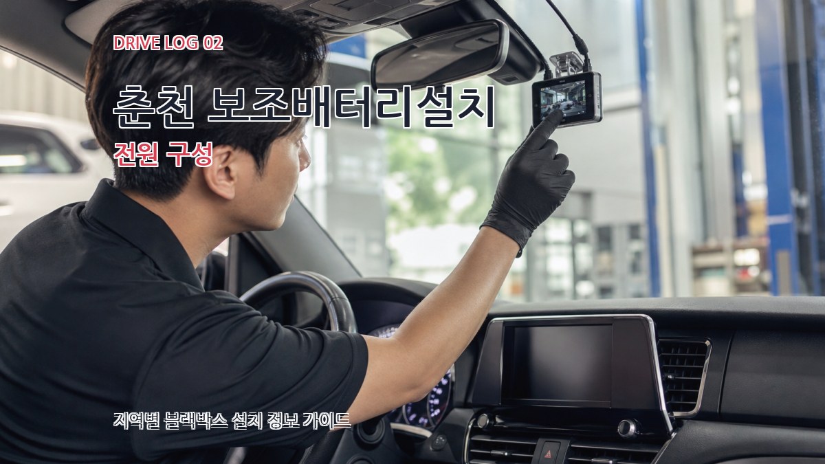 춘천 보조배터리설치 전원 구성