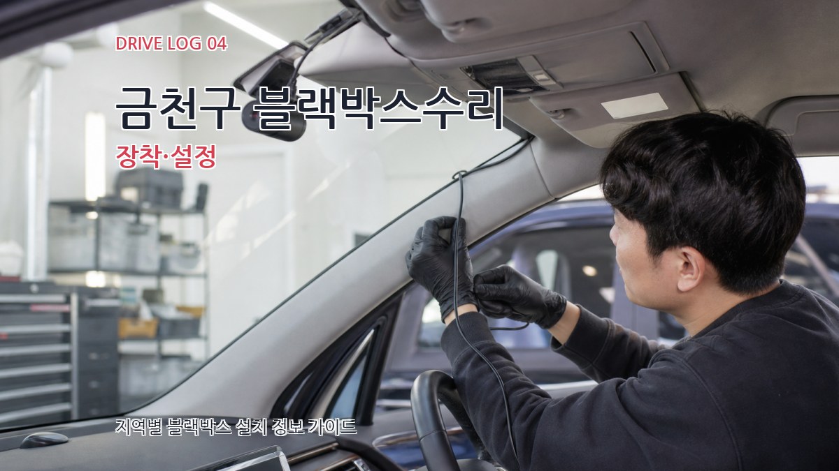 금천구 블랙박스수리 장착·설정