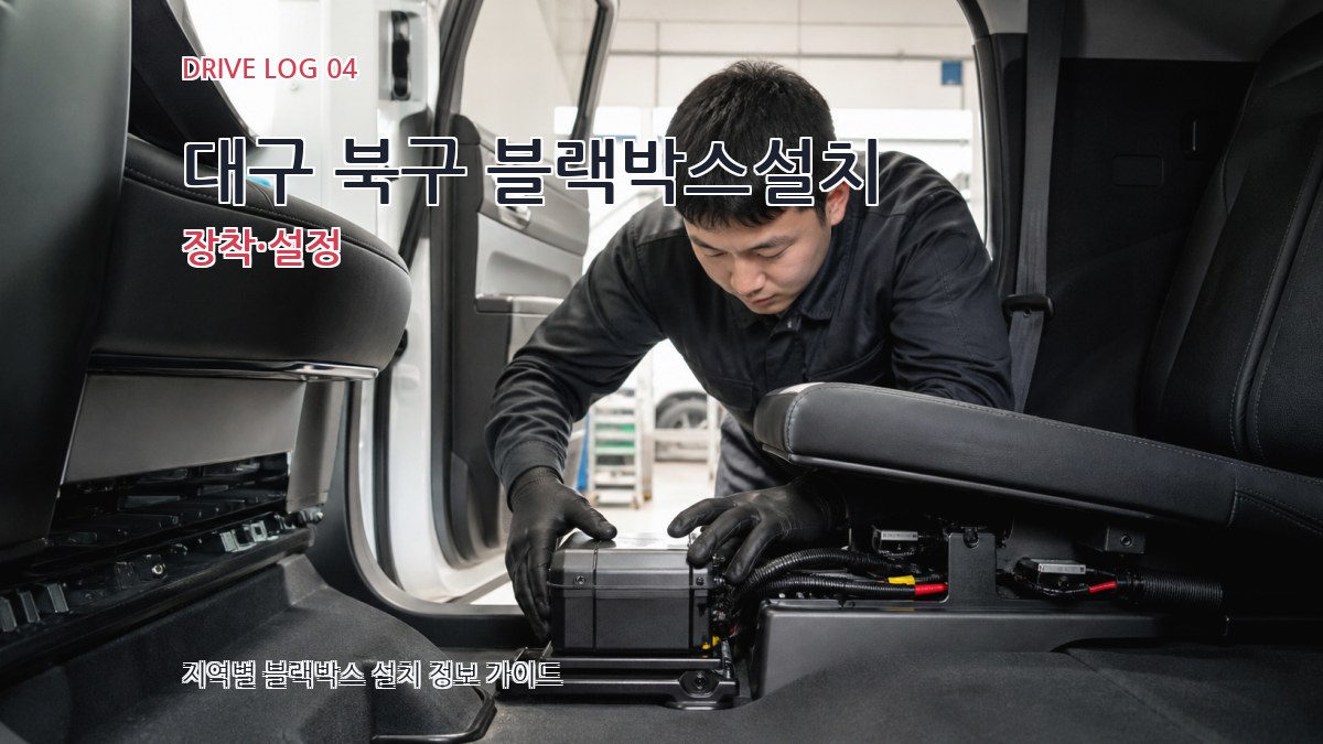 대구 북구 블랙박스설치 장착·설정